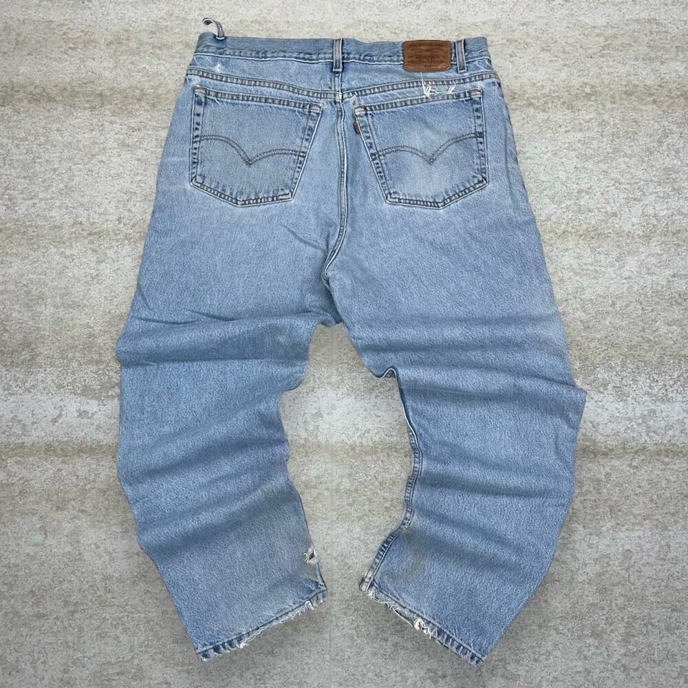 Vintage 90s Levis Jeans 540 38x30 Relaxed Fit Light Wash Denim Paper Tag